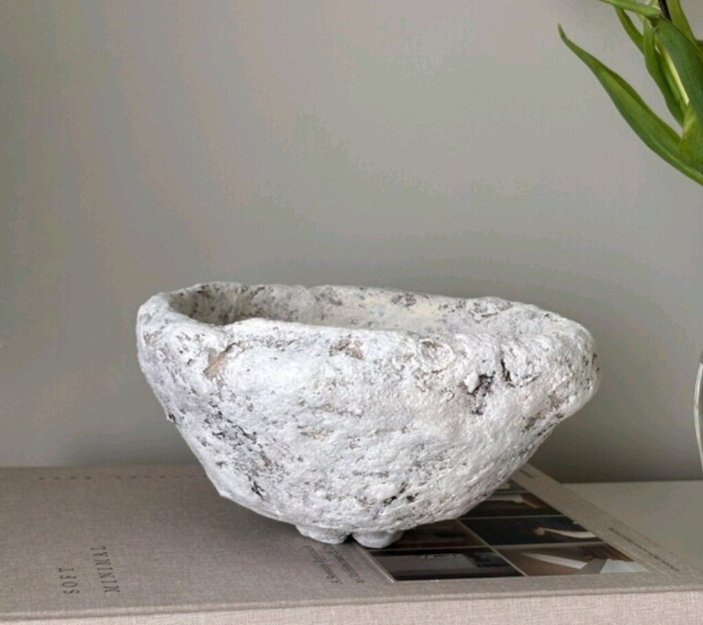 Wabi Sabi El Yapımı Dekoratif Dokulu Kase - 8