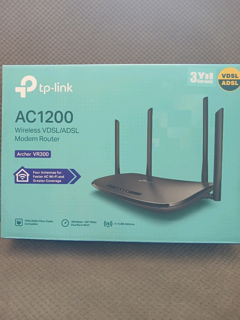 TP Link AC1200 modem - 2