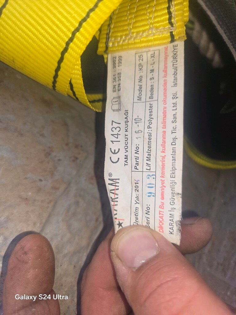 karam tam vücut emniyet kuşağı 6 ad 8 ad baret yeni - 3