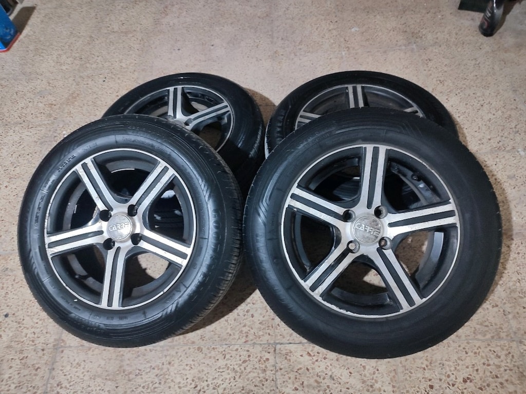 14 inç çelik jant lastik takımı 4*100 bijon aralığı Goodyear - 4