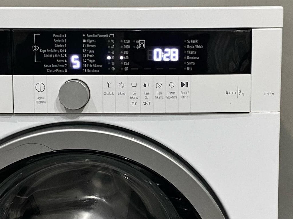 Arçelik 9 Kg 1200 Devirli İnverter A+++ Piano Serisi Çamaşır Makinesi - 4