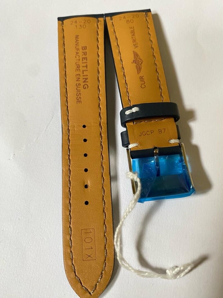 Breitling 24 mm lacivert kordon tokalı - 6