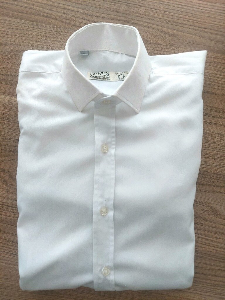CASHMERE erkek beyaz polo gömlek - 6