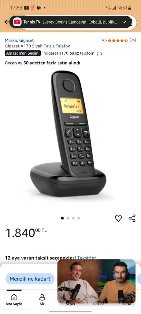 Gigaset A170 Telsiz telefon - 6