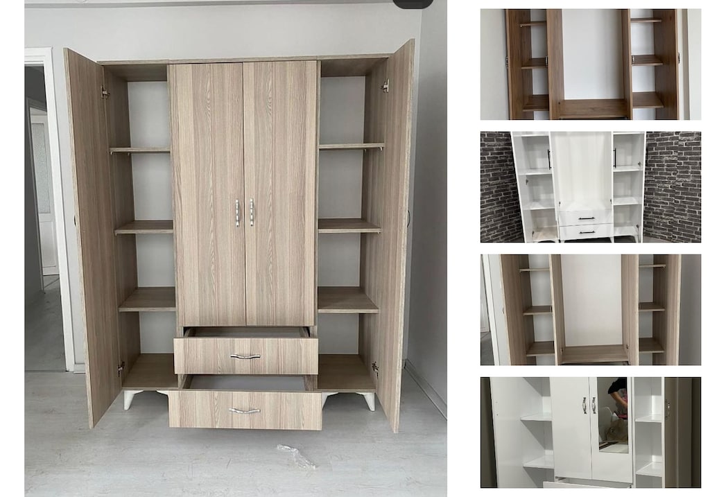 4 kapaklı elbise dolabı abysaiaisx - 3