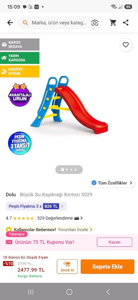 Çocuk kaydırağı dolu marka - 5