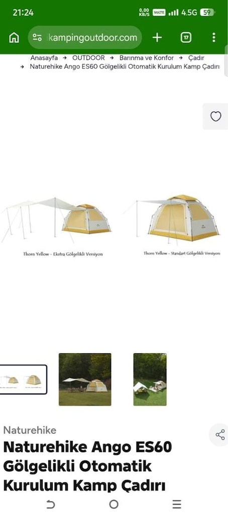 NATUREHİKE OTOMATİK KURULUM KAMP ÇADIRI - 3
