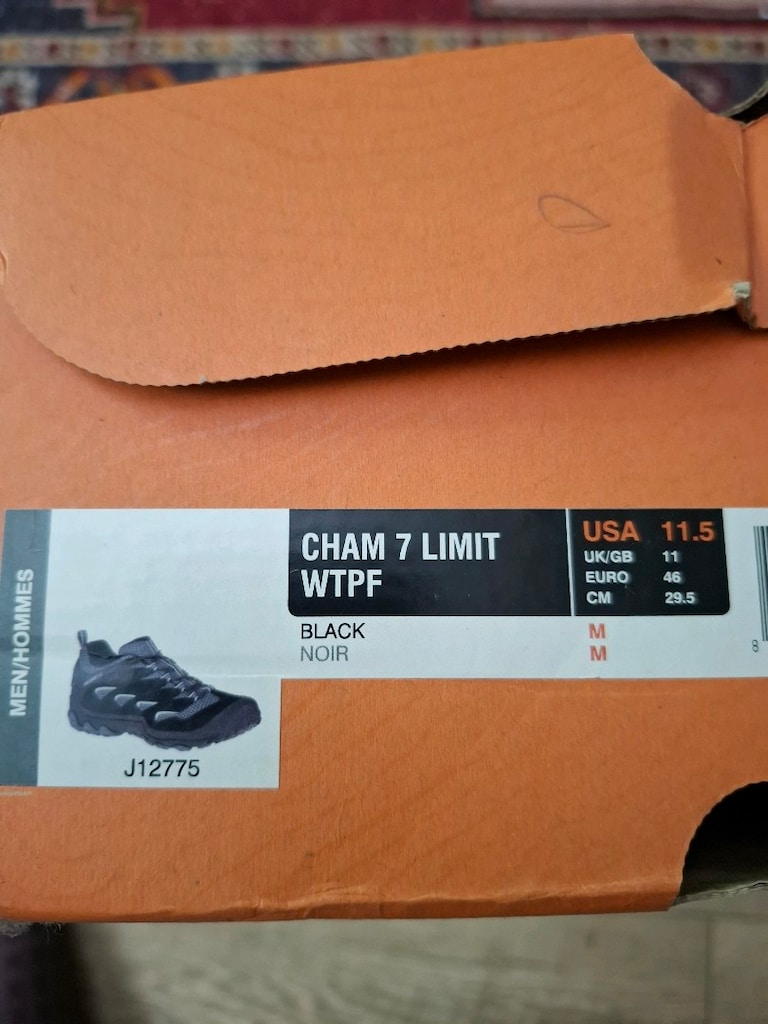 Merrell Cham 7 Limit Wtpf Erkek Siyah Outdoor Ayakkabı 46 beden - 9
