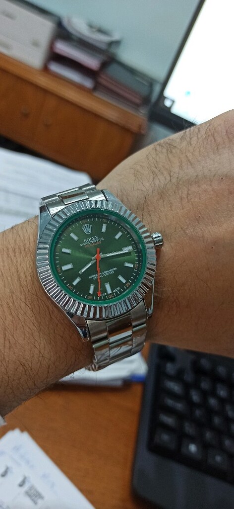 rolex çelik kasa kordon pilli kol saati - 5
