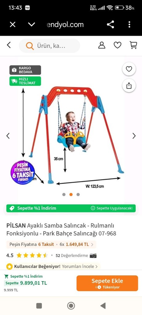 Pilsan Samba Salıncak - 5
