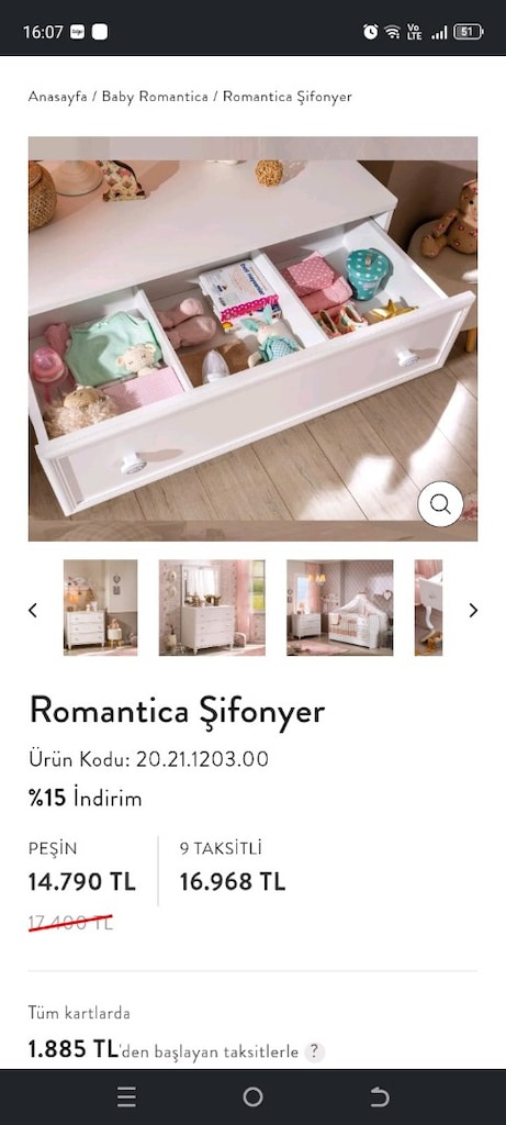 çilek mobilya şifonyer - 4