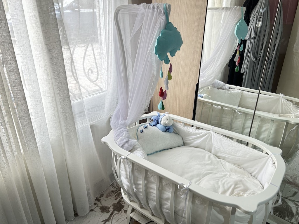 KANZ Ahşap Sepet Beşik - Motorlu Sallanır - Sıfır Ayarında - 5