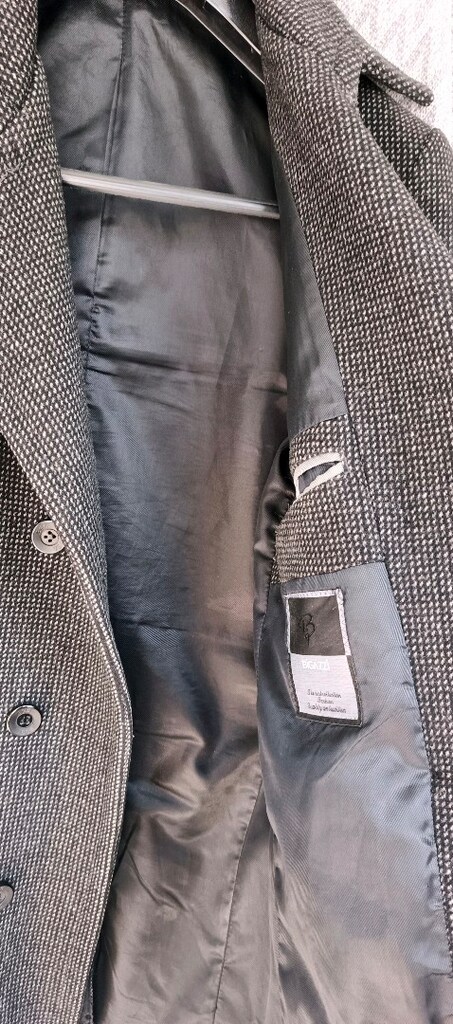 Vintage Kruvaze Kaşe Kaban Oversize Kalın Kışlık - 4