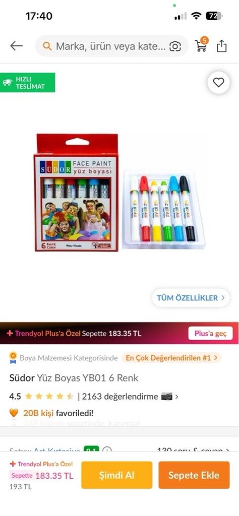 faber castel pastel boya ve yüz boyama kalemi - 4