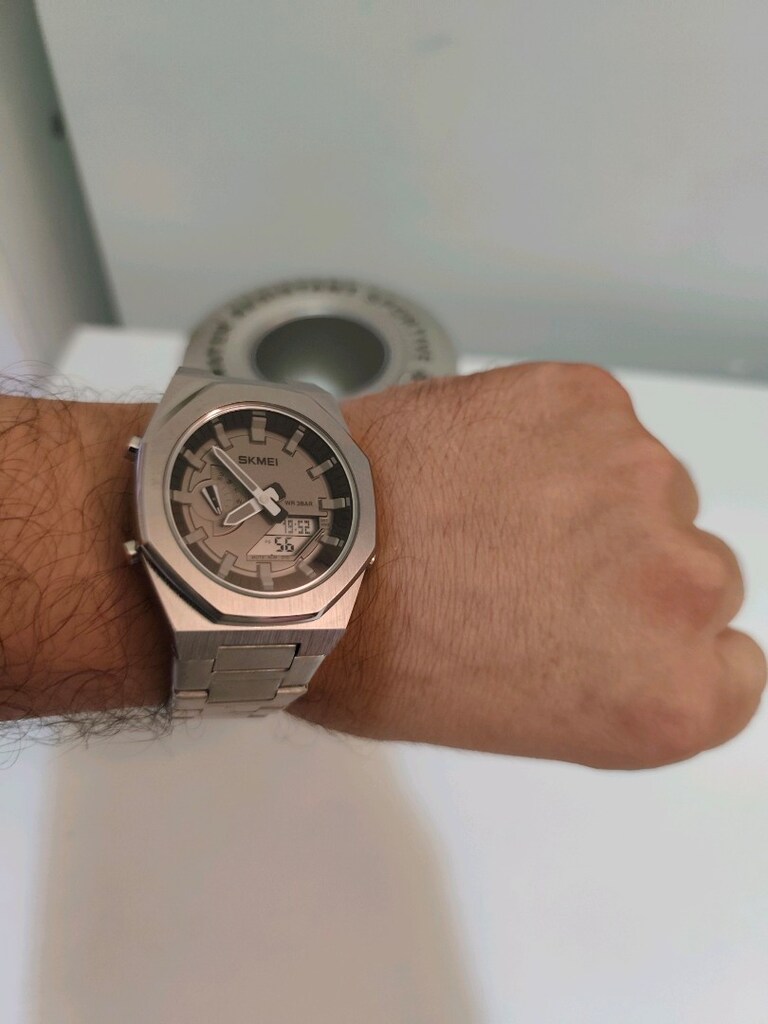 SKMEI Çelik Kasa/Kordon Analog/Dijital Erkek Saat - 6