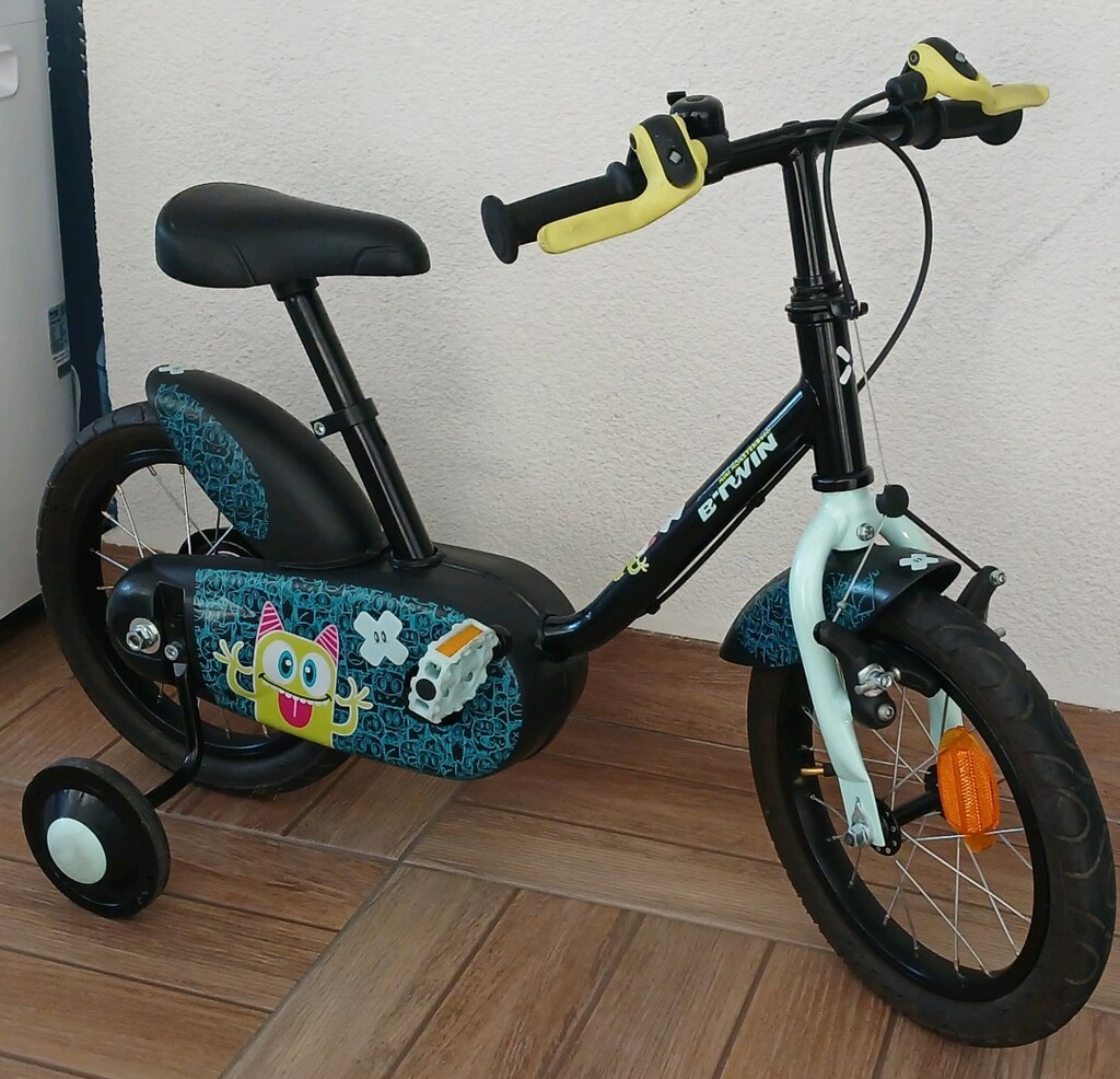 btwin çocuk bisikleti 14 jant Decathlon YENİ GİBİ Ön Sepetli de var - 4