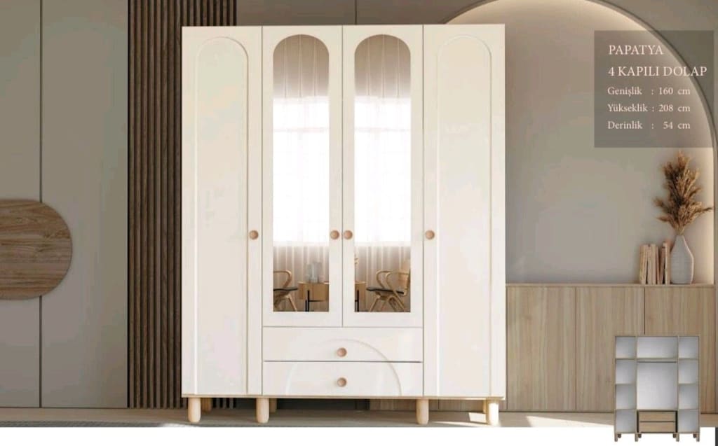 Elbise Dolabı Gardırop Sıfır İmalattan Mebran Mdf - 3