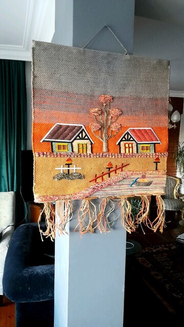 Resimli duvar kilim