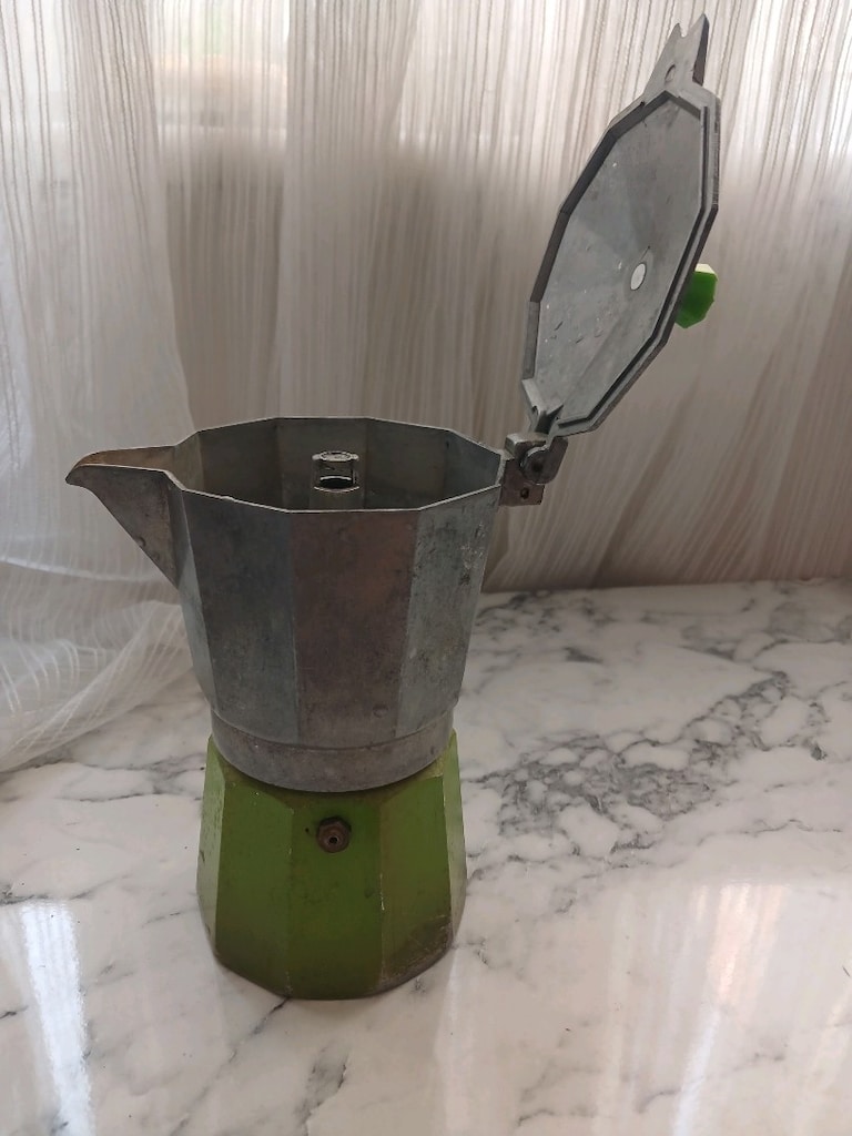 eski italyan moka kahve makinası 1960 antika - 3