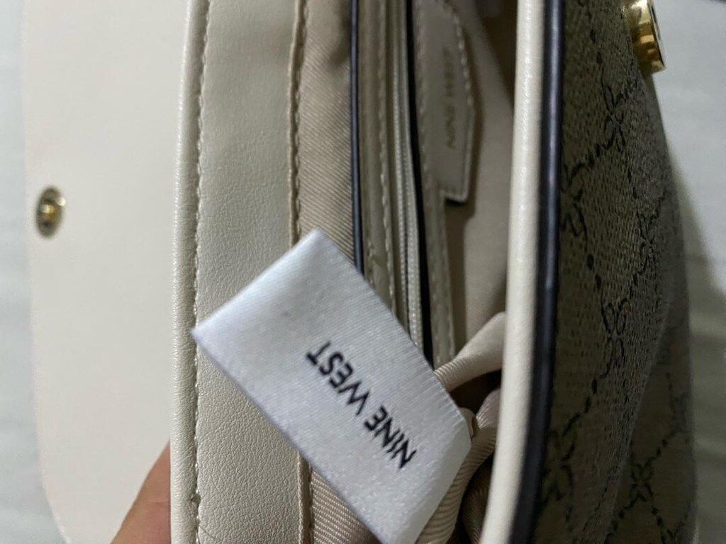Nine West Zoie Crossbody Flap Bej Çanta - 4