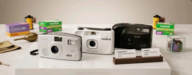 3 farklı fotoğraf makinesi