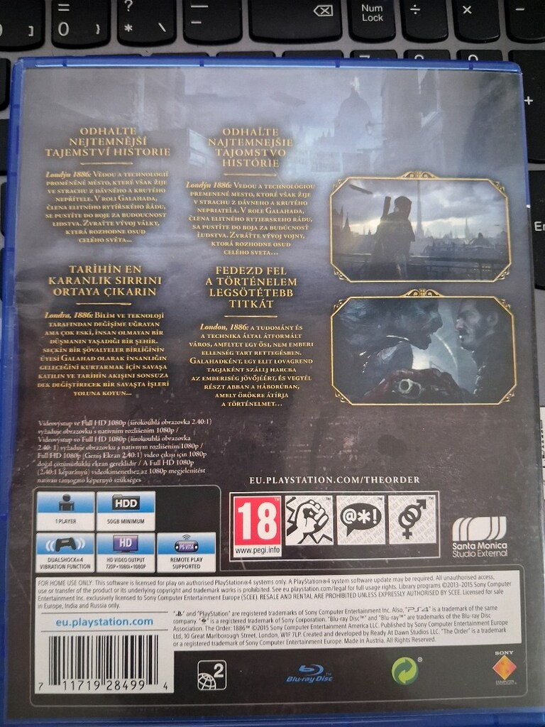 THE ORDER 1886 PS4/PS5 - 2