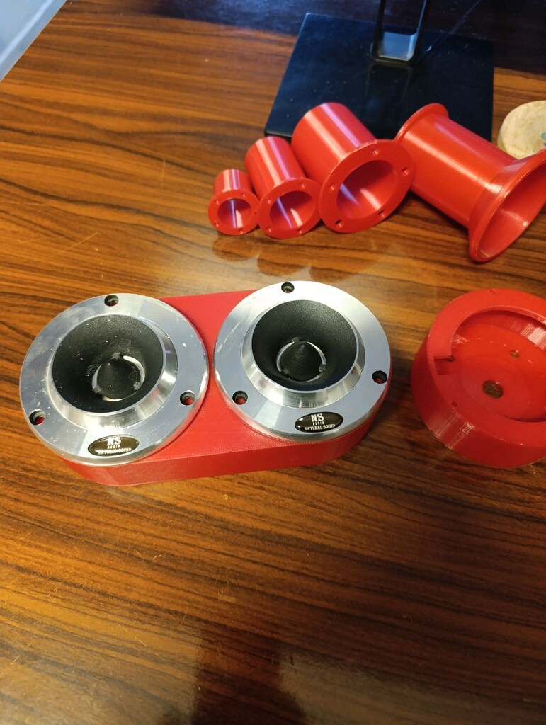 10cm çift tweeter için ikili kabin hoparlor kutusu 3D ısı dayanımlı - 4