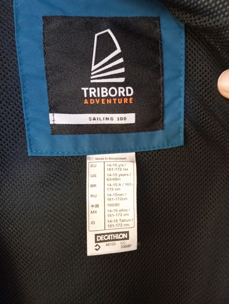 Tribord Adventure Sailing 100 Yağmurluk / Rüzgarlık Mont (Temiz) - 3