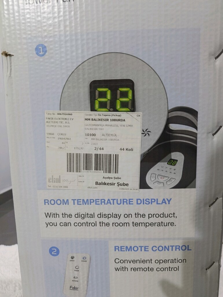 Fakir TVL 90BS Kule Vantilatör - 5