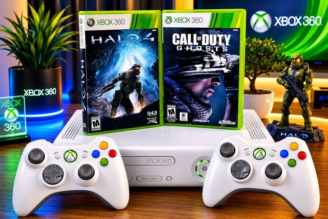 XBOX 360 HARD DİSK YOKTUR CD DEN KOPYA OYUN OYNATIR 3 OYUNLU