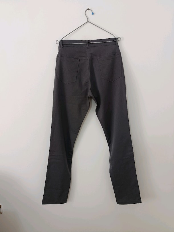 GRİ KANVARS OKUL PANTOLONU - 2
