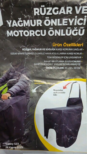SIFIR RUZGAR VE YAGMUR ONLEYICI MOTORSIKLET ONLUGU