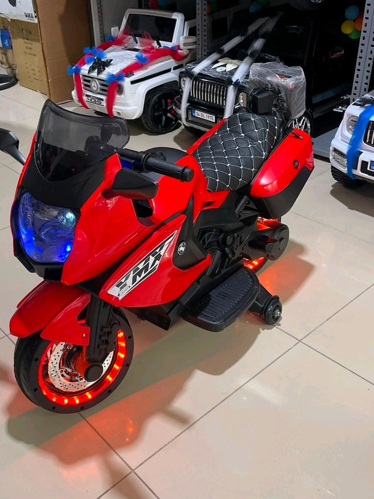 (AnkaCar çocuk oto galeri)2 MOTOR 12+12 LED MOTOR BİSİKLET AKÜLÜ ARABA - 2