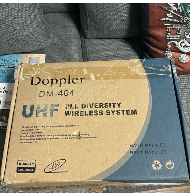 Doppler kablosuz yaka mikrofonu seti