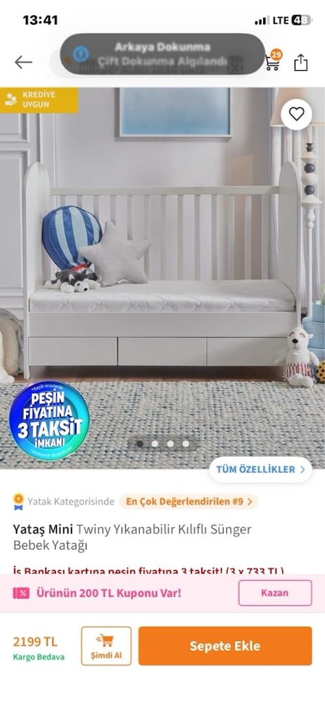 PREGO KATLANIR BEŞIK VE YATAŞ BEŞIK YATAĞI, JOİE MAMA SANDALYESİ - 8