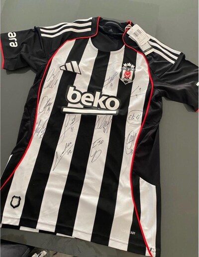 İLK 11 ISLAK İMZALI BEŞİKTAŞ ORİJİNAL FORMA