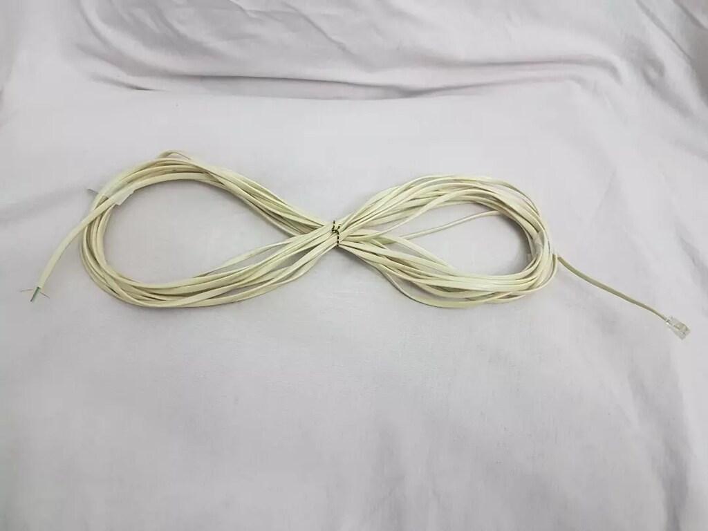 7.5m, 4 Telli (çok damarlı)telefon kablosu.Tek tarafı jacklı, bakırdır - 2