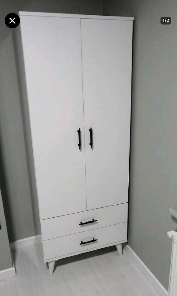 DOLAP 2 KAPILI ELBİSE GARDIROP SIFIR ÜCRETSİZ TESLİM - 2