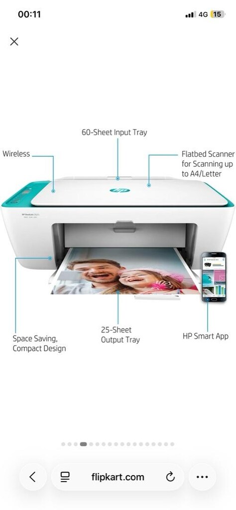 çok temiz hp 2135 fotokopi ve renkli yazıcı - 3