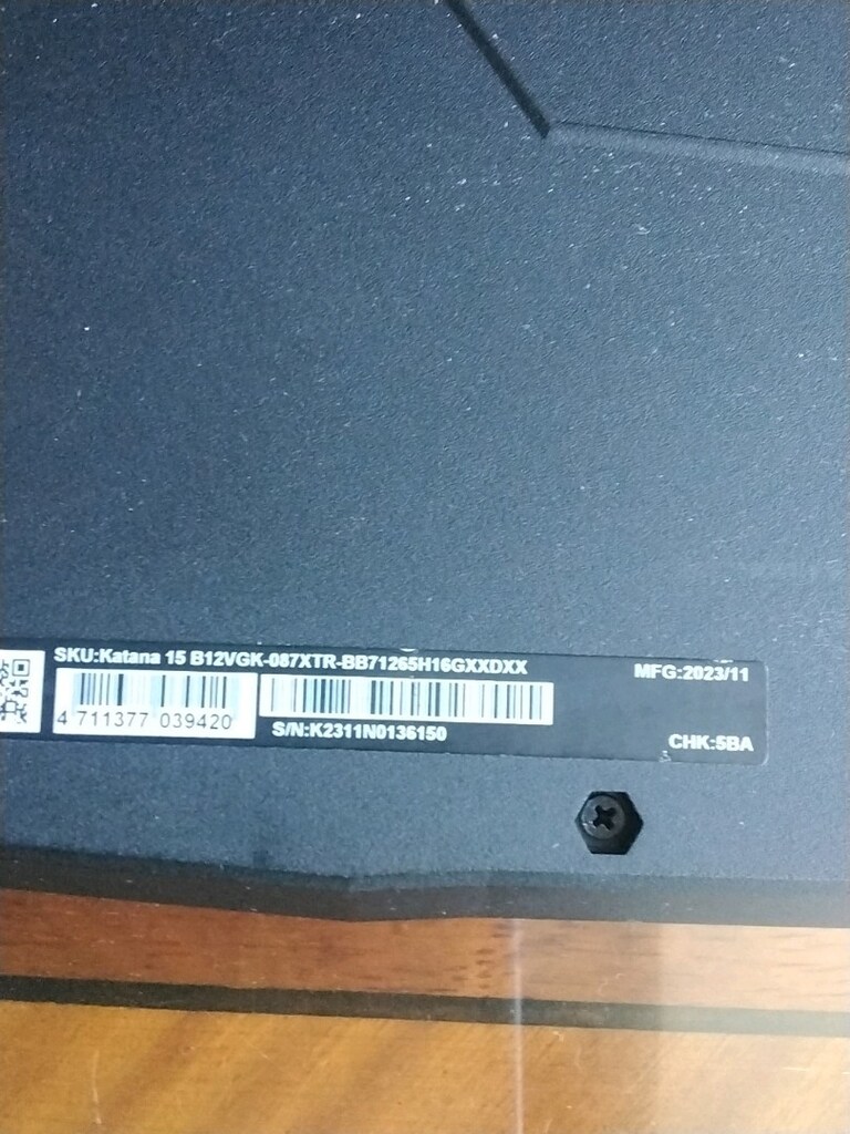 MSI Katana 15 B12V Notebook - 6