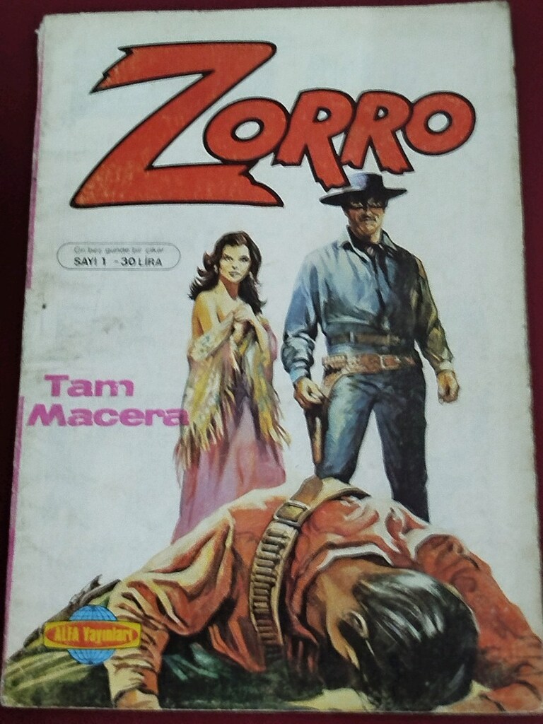 ZORRO, 1-9 takım, Alfa Yayınları, orijinal 1980'ler baskısı takım - 3