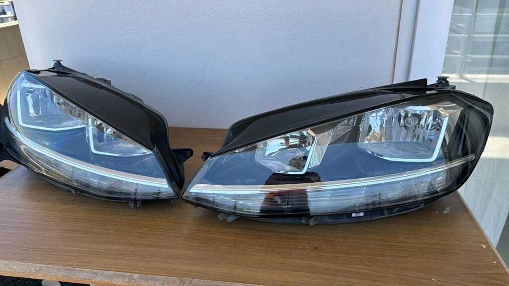 VW GOLF 7.5 SAĞ SOL FAR TAKIMI ORJİNAL ÇIKMA HATASIZ KARGO OLUR - 4