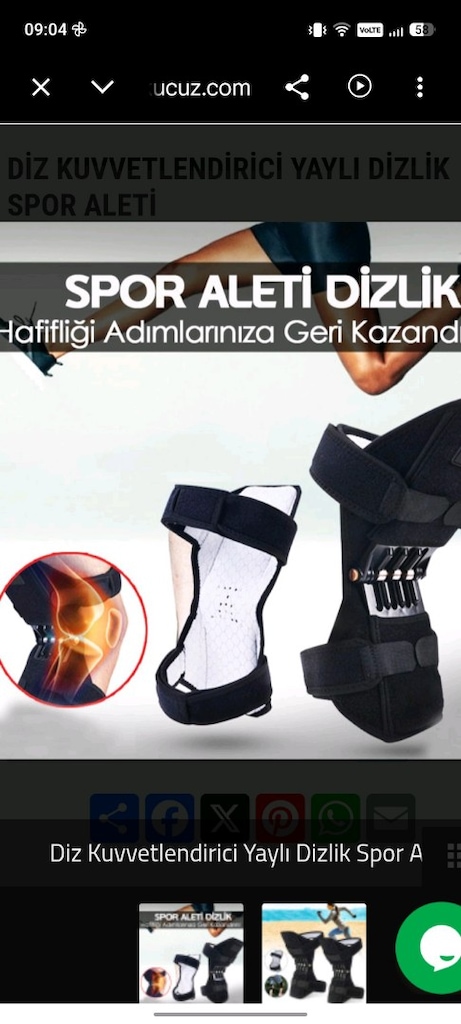 Diz Kuvvetlendirici Yaylı Dizlik Spor Aleti - 4
