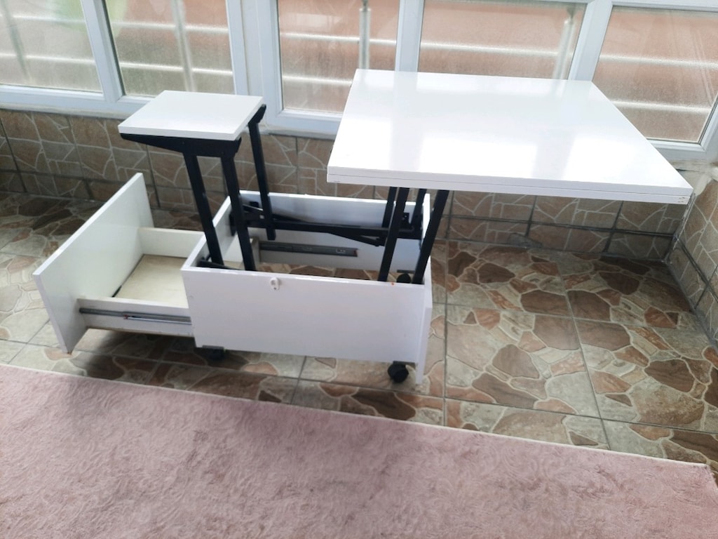 Masa sehpa açılır kapanır tekerlekli - 3