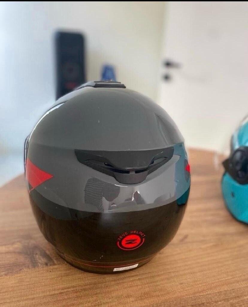 ZEUS ZS-3050 BE7 Motosiklet Kaskı Çene Açılır kask grey/red XL - 3