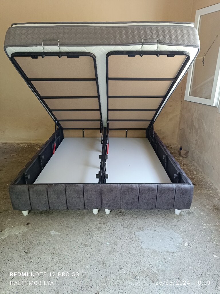Ultra lüks çift kişilik baza başlık yatak - 2