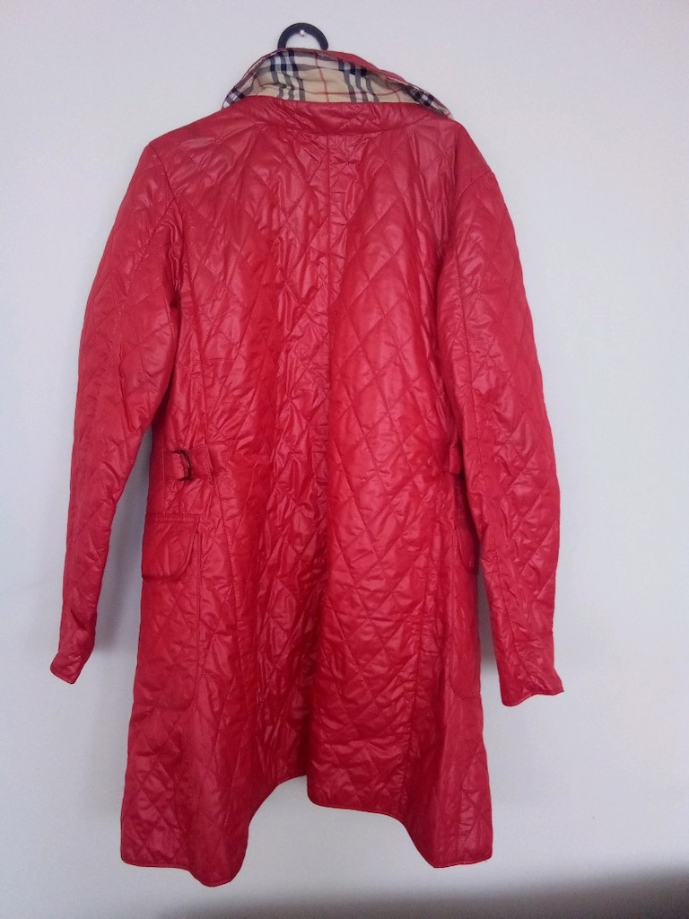Burberry yağmurluk mont kırmızı orijinal boy 80 - 7