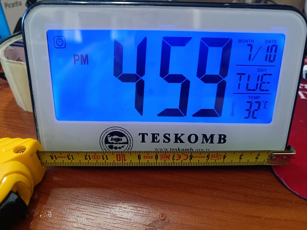Dijital Masa Saati hareketli Alarm Işık - 7
