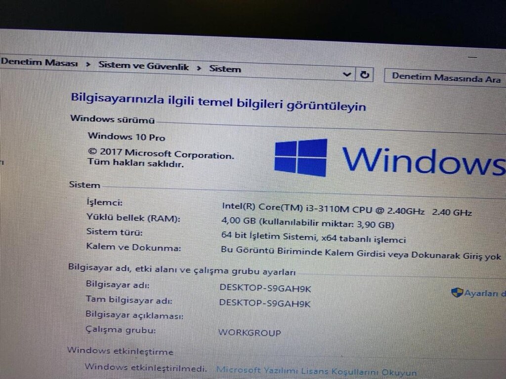 Hp i3 3.Nesil 4 Gb Ram 500 Gb Hdd Laptop - 6