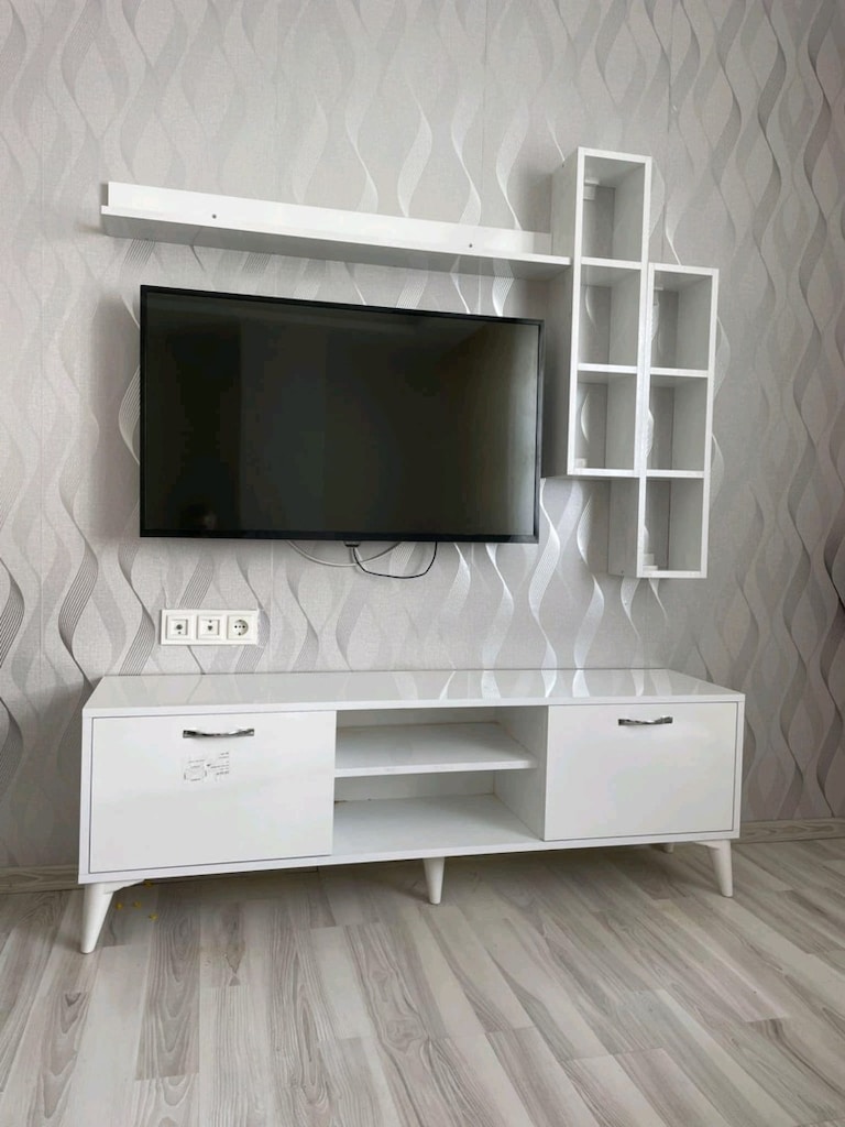 İmalattan sıfır beyaz TV ünitesi - 2